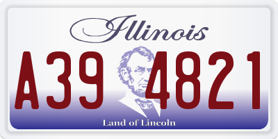 IL license plate A394821
