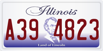 IL license plate A394823