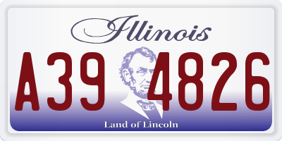 IL license plate A394826