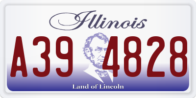 IL license plate A394828