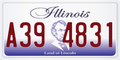 IL license plate A394831