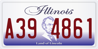 IL license plate A394861
