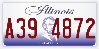 IL license plate A394872