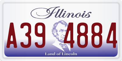 IL license plate A394884