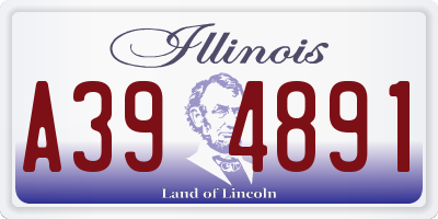 IL license plate A394891