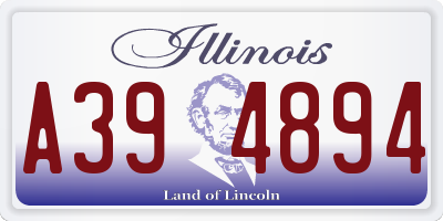 IL license plate A394894