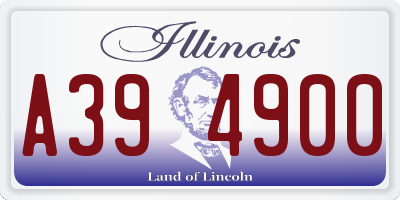 IL license plate A394900