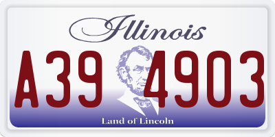 IL license plate A394903