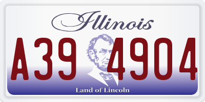 IL license plate A394904