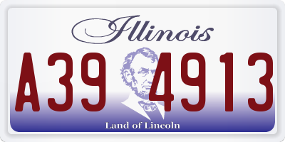 IL license plate A394913