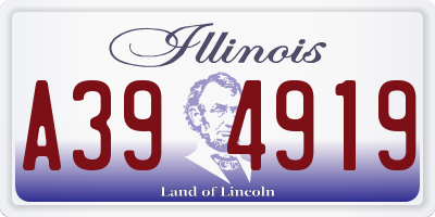 IL license plate A394919