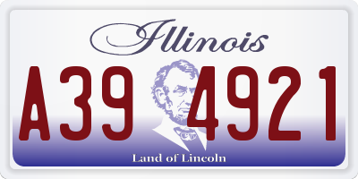 IL license plate A394921