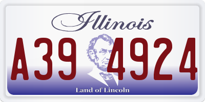 IL license plate A394924
