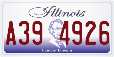 IL license plate A394926