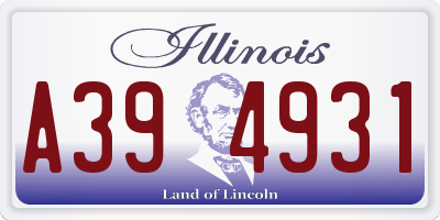 IL license plate A394931