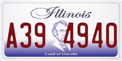 IL license plate A394940