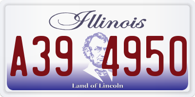 IL license plate A394950