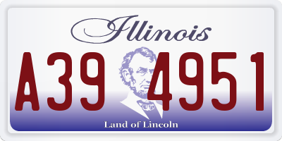 IL license plate A394951