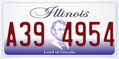 IL license plate A394954