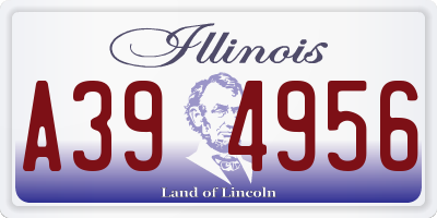 IL license plate A394956