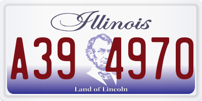 IL license plate A394970