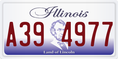 IL license plate A394977