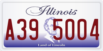 IL license plate A395004