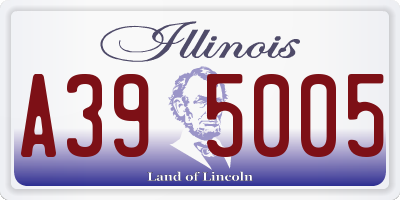 IL license plate A395005