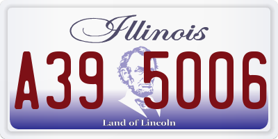 IL license plate A395006