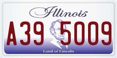 IL license plate A395009