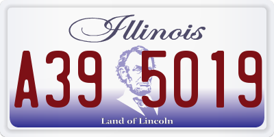 IL license plate A395019