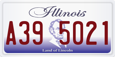 IL license plate A395021
