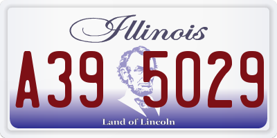 IL license plate A395029
