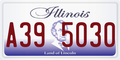 IL license plate A395030