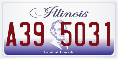 IL license plate A395031