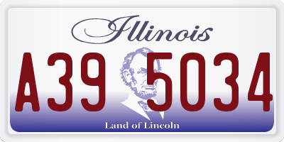 IL license plate A395034