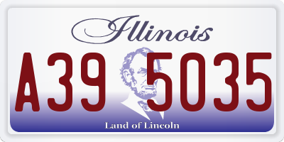 IL license plate A395035
