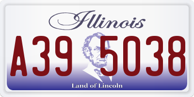 IL license plate A395038