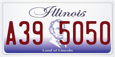IL license plate A395050