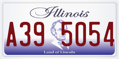 IL license plate A395054