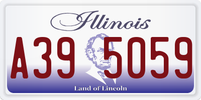 IL license plate A395059