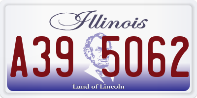IL license plate A395062