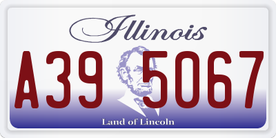 IL license plate A395067