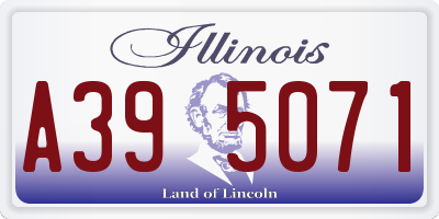IL license plate A395071