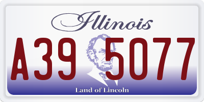 IL license plate A395077