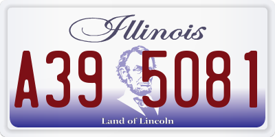 IL license plate A395081