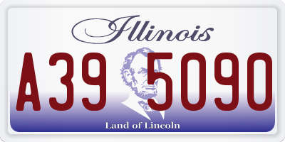 IL license plate A395090