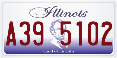 IL license plate A395102