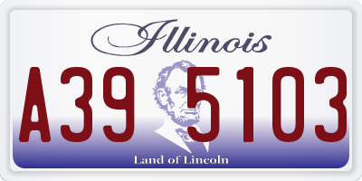 IL license plate A395103