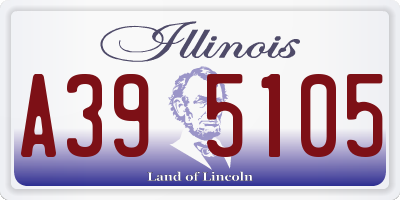 IL license plate A395105